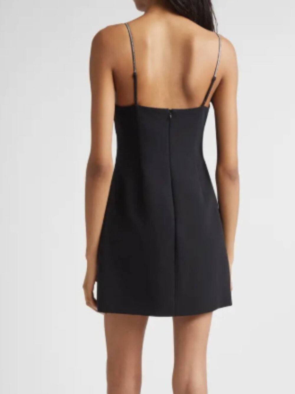 Cinq à Sept Rhinestone Bow Minidress Black Size 10 - Picture 11 of 11